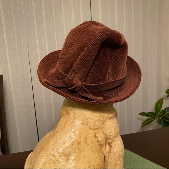 Margo’s Custom Brown Fedora / Bowler / Derby Hat - Picture 2 of 5